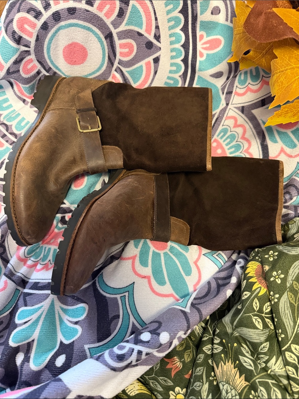 Sperry Brown Suede & Rubber Sole Casual Boot 9.5